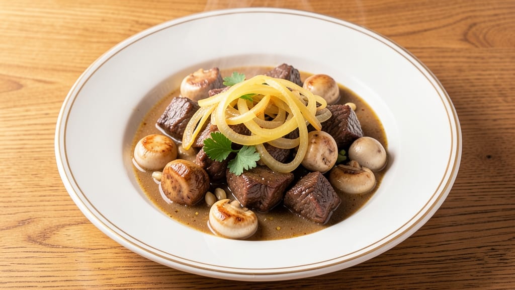 Beef Stroganoff with Lipton Onion Soup Recipe: One-Pan Mushroom and Beef Velout