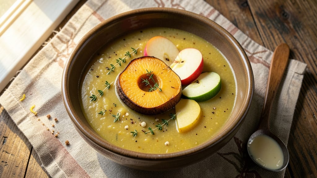 Acorn Squash and Apple Soup Recipe: Roasted Sweetness Meets Cozy Herb Velout