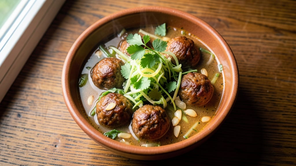 Albondigas Soup Recipe with Cabbage: Meatballs Simmered in Herb-Infused Broth