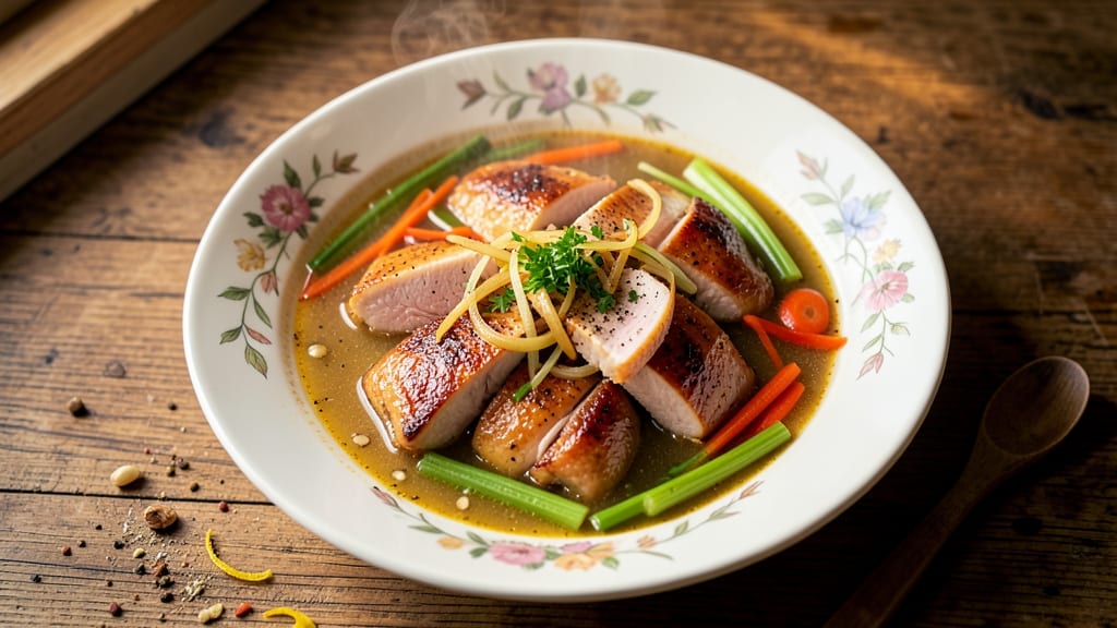 Award-Winning Chicken Soup Recipe: Chef’s Prize-Worthy Broth with Celery Crown Crunch