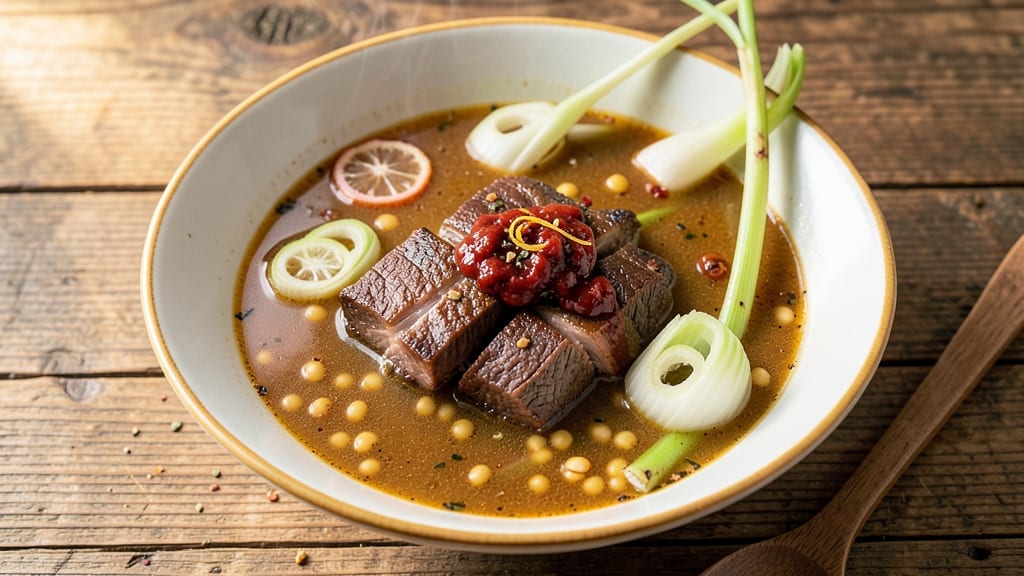 Singapore Beef Soup Recipe: Spiced Lentil and Celery Crown Crunch Harmony