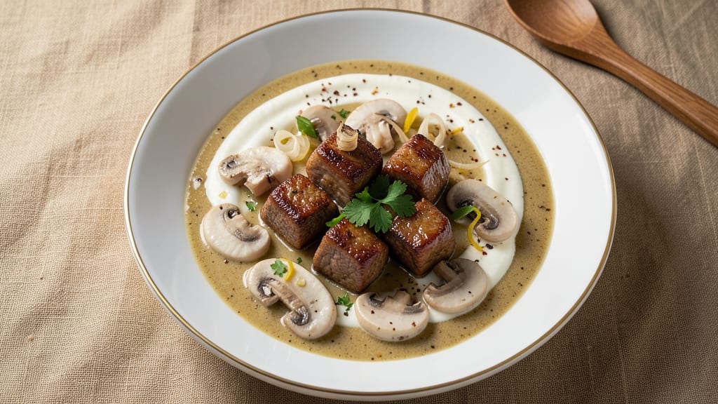 Beef Cubes Cream of Mushroom Soup Recipe: One-Pot Dinner Ready in 30 Minutes
