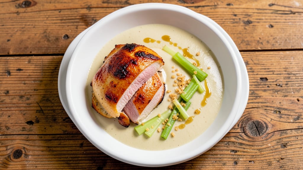 Baked Chicken with Cream of Celery Soup Recipe: One-Pan Dinner With Celery Crown Crunch
