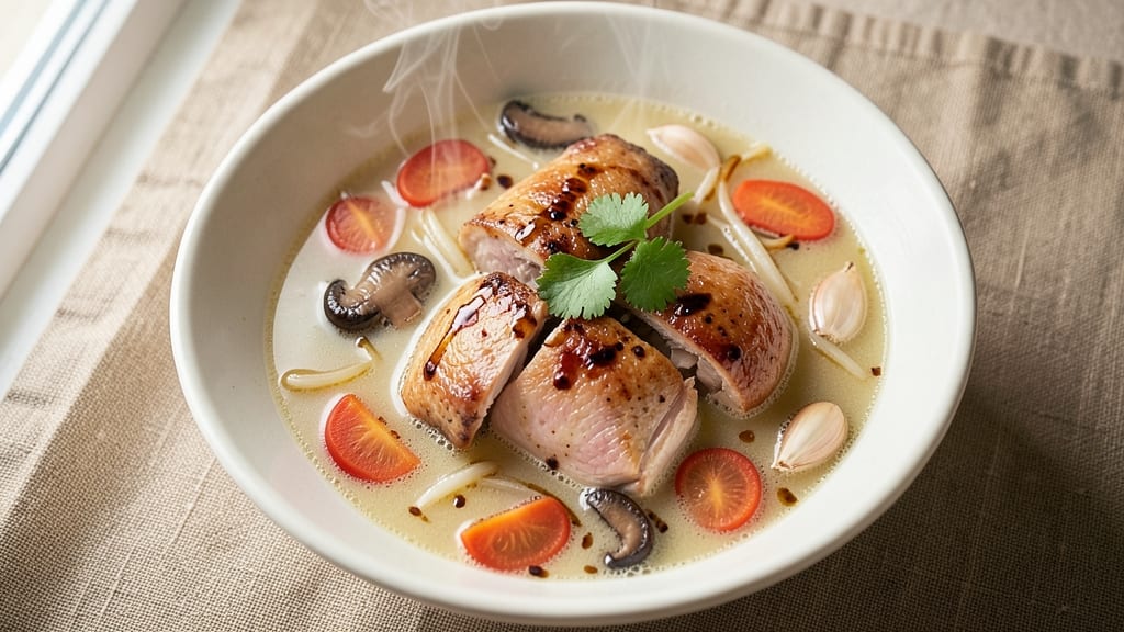 American Ginseng Chicken Soup Recipe: Earthy Root and Shitake Harmony