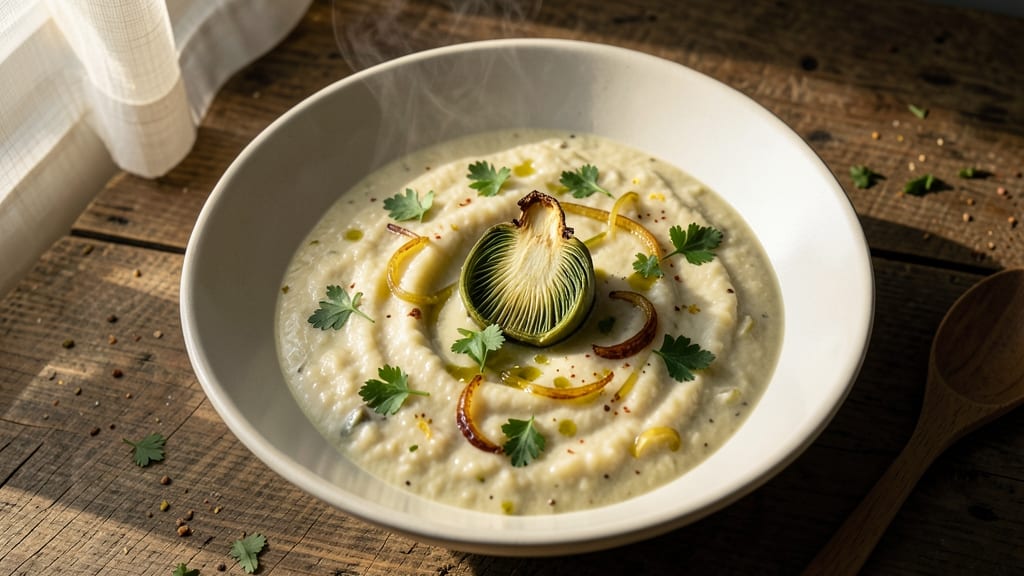 Artichoke Bisque Soup Recipe: Velvety Artichoke Creaminess With Crisp Celery Crowns
