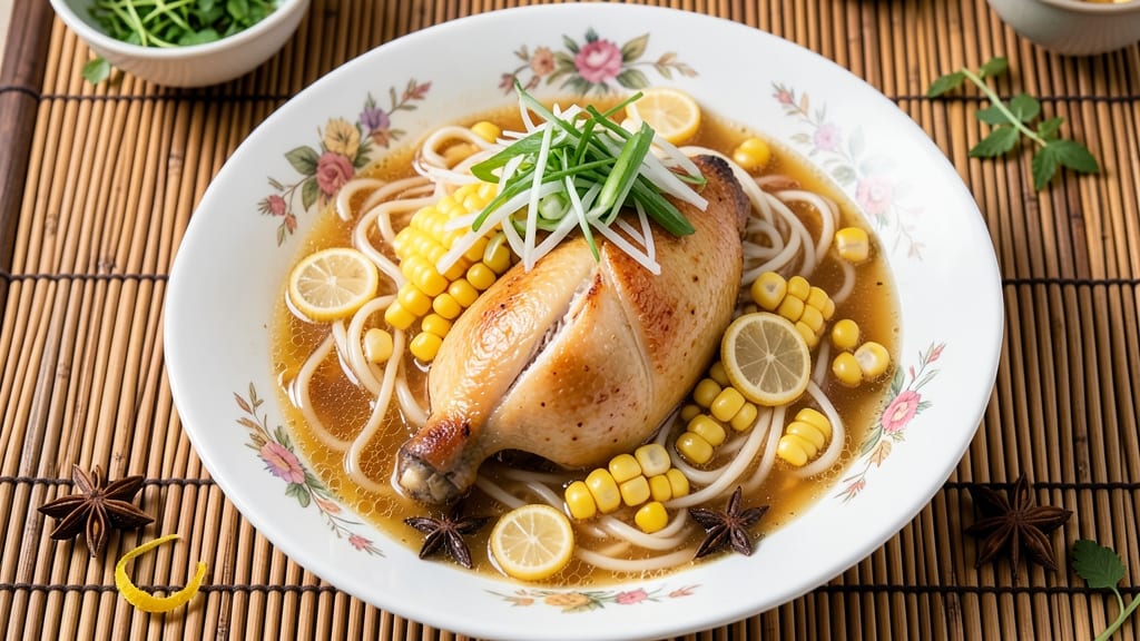 Authentic Chinese Chicken and Sweetcorn Soup Recipe: Fragrant Ginger-Scallion Base With Silky Noodles