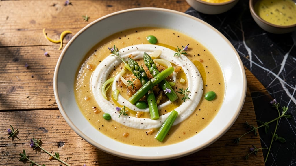 Jamie Oliver's Asparagus Soup Recipe: Fresh Pea and Herb Infusion Magic