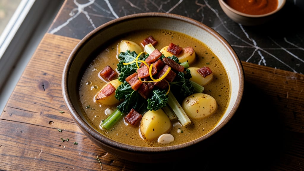 Better Than Olive Garden Zuppa Toscana Soup Recipe: Crispy Celery Crowns and Smoky Bacon Bliss