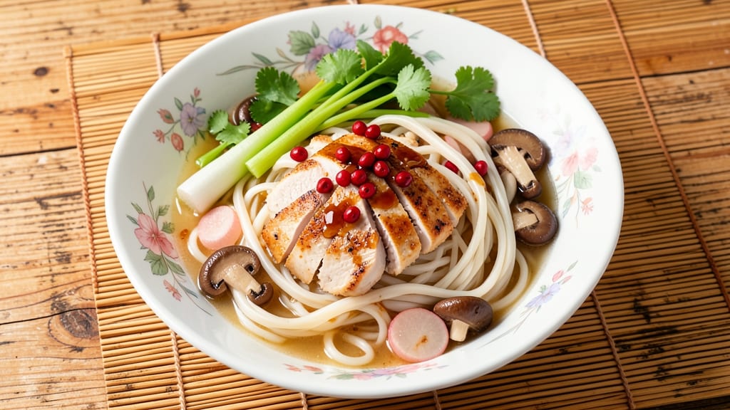 Asian Wedding Soup Recipe: Crispy Celery Crowns Over Silky Rice Noodles