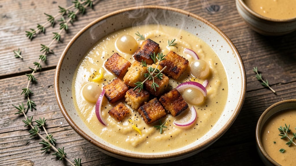 Baked Potato and Hash Browns Soup Recipe: Crispy Topping and Creamy Base Fusion