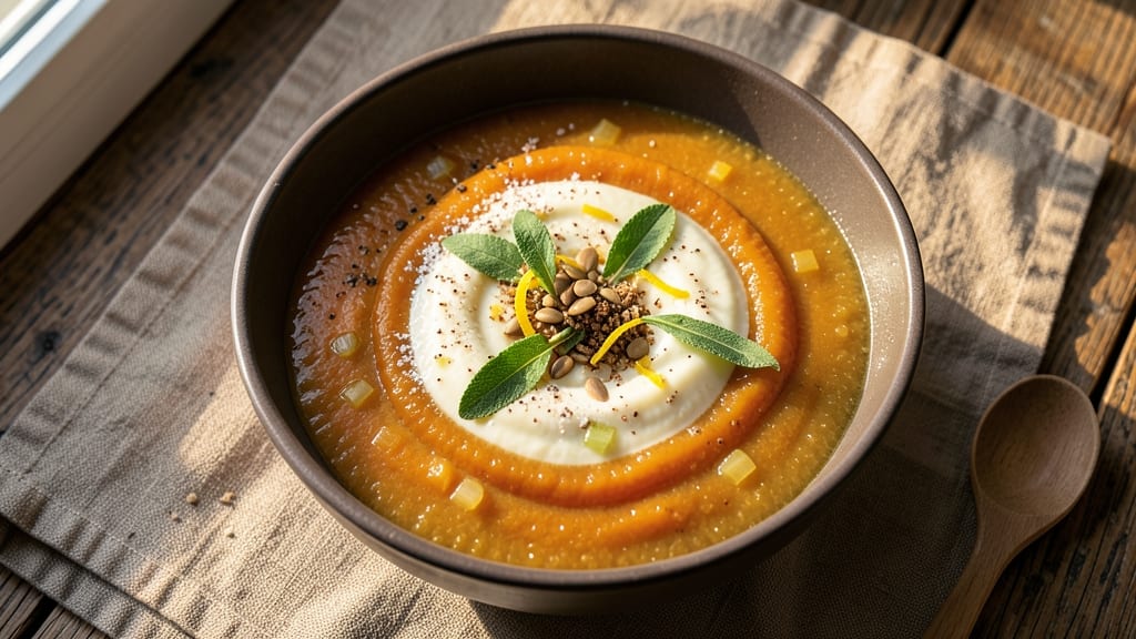 Austrian Pumpkin Soup Recipe: Spiced Nutmeg and Sage Warmth