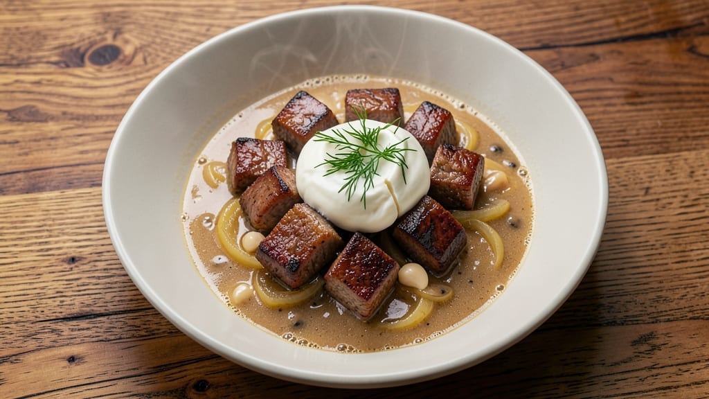 Beef Stroganoff Recipe With Cream of Mushroom Soup and Sour Cream: One-Pan Creamy Crunch Masterpiece