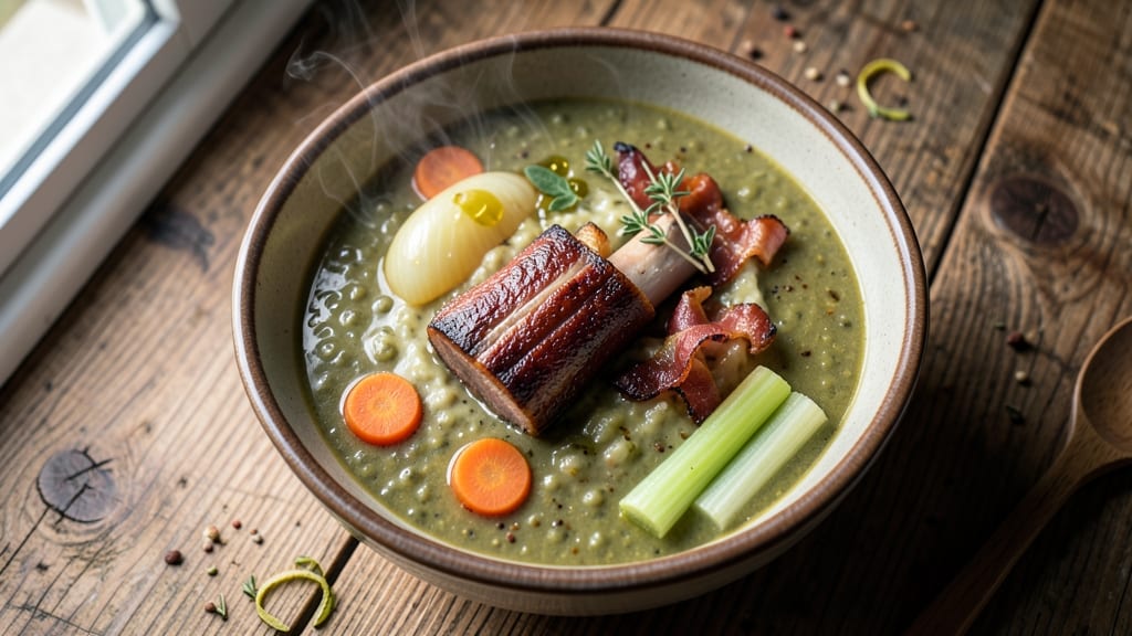 Best Ever Split Pea and Ham Soup Recipe: Smoky Bacon Crunch Meets Hearty Creamy Velout