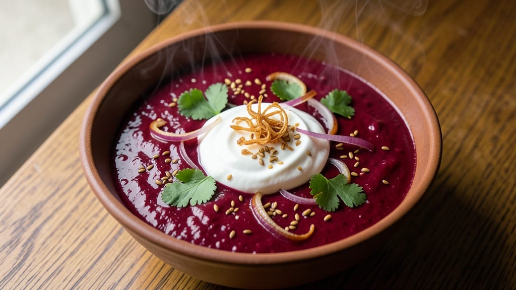 Beetroot Soup Indian Recipe: Spiced Yogurt Swirl and Warm Cardamom Kick