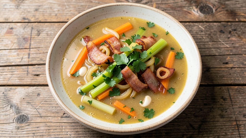Alonti Italian Wedding Soup Recipe: Celery Crown Crunch and Herb-Infused Velout Harmony