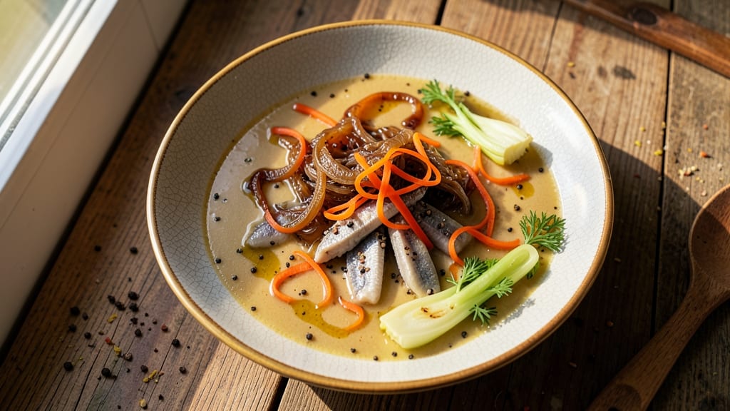 Anchovy Soup Recipe: Umami Bomb With Crisp Celery Crowns