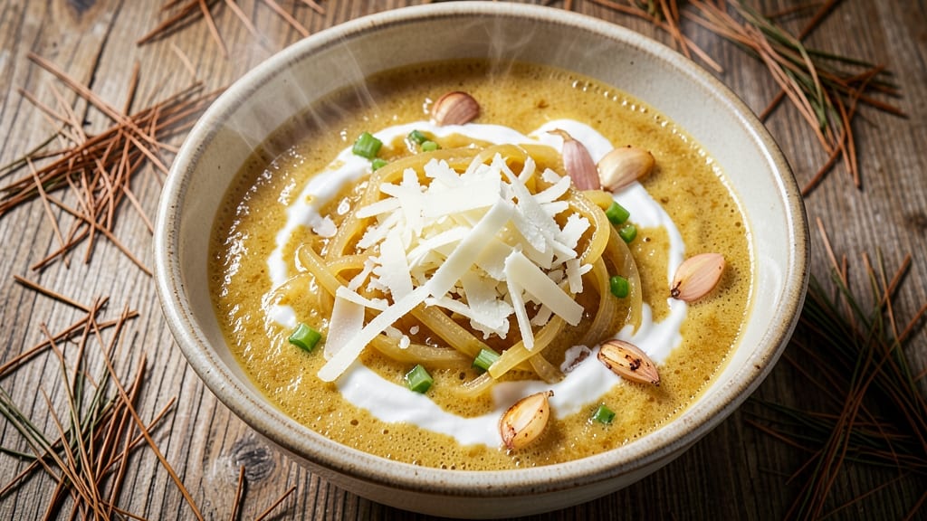 A1A Ale Works Beer Cheese Soup Recipe: Crispy Celery Crowns Over Malty Comfort