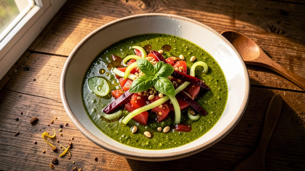 Andalusian Gazpacho Soup Recipe: Chilled Tomato Cucumber Basil Refreshment