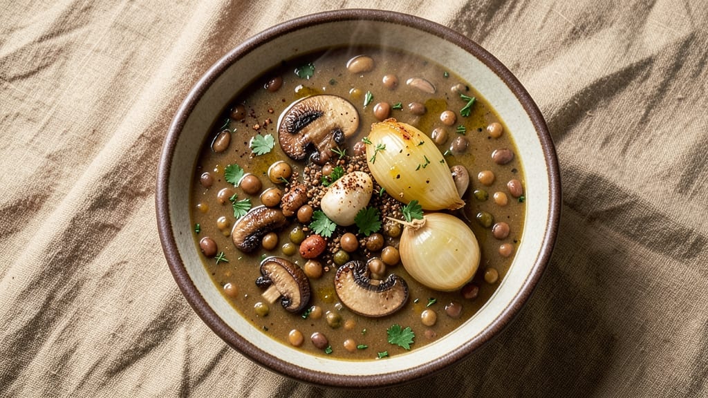 Best Vegan Soup Recipe Ever: Hearty Lentil and Mushroom Umami Bomb