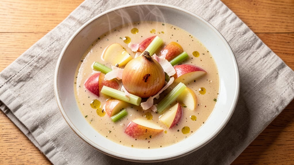 Apple Celery Soup Recipe: Crisp Celery Crowns and Sweet Apple Harmony