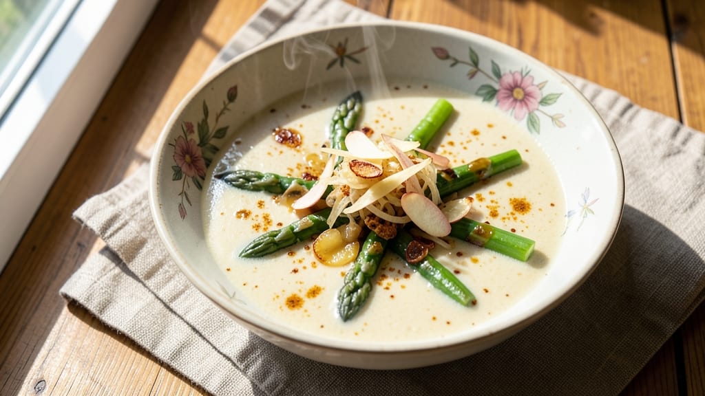 Asparagus and Coconut Milk Soup Recipe: Tropical Creaminess With Earthy Depth