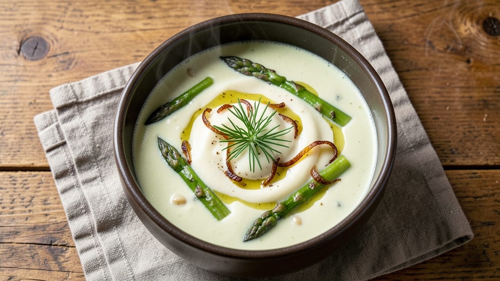 Asparagus Soup Maker Recipe: Velvety Green Smoothness With Crispy Topping Magic
