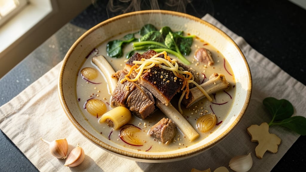 Filipino-Style Beef Soup Recipe: Slow-Simmered Richness with Hearty Rice Noodles