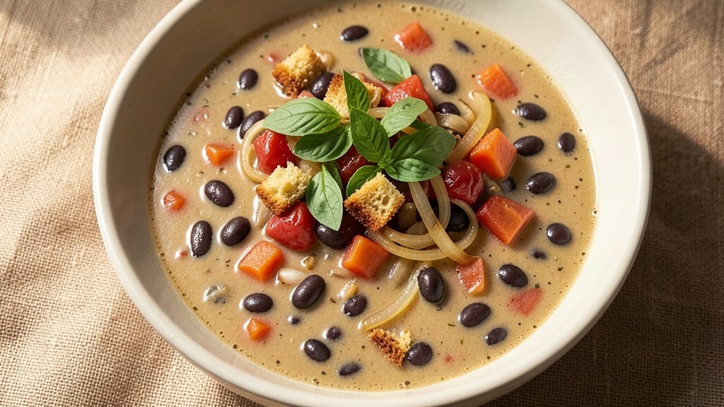 Betty Crocker Bean Soup Recipe: Creamy Tomato-Basil Velouté With Crispy Celery Crowns