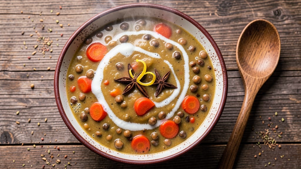 Awesome Split Pea Soup Recipe: Smoky Bacon and Star-Anise Depth