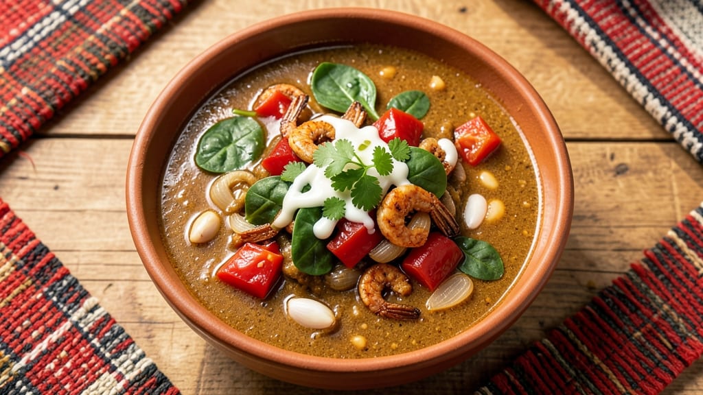 African Afang Soup Recipe Ingredients: Leafy Greens and Palm Nut Creaminess