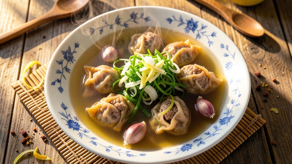 Authentic Chinese Wonton Soup Recipe: Silky Broth and Handmade Dumplings