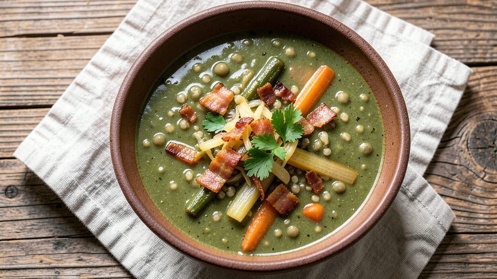 Split Pea Soup Recipe Kosher: Earthy Barley and Smoky Bacon Harmony