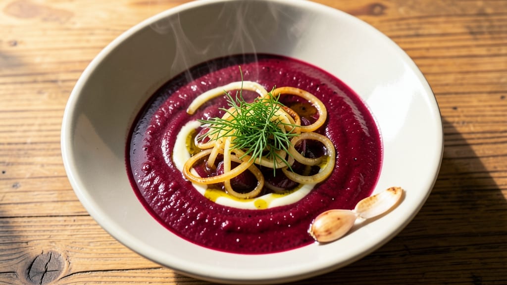 Beetroot Soup Recipe Vegetarian: Earthy Sweetness With Creamy Velouté Magic