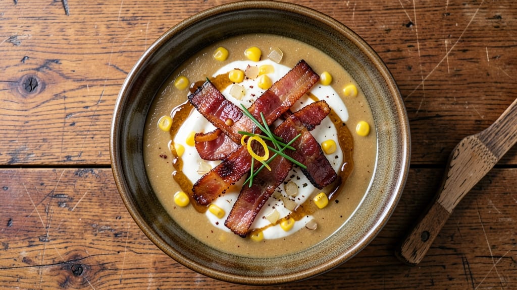 Bacon and Corn Soup Recipe: Smoky Crunch Meets Creamy Velvety Bliss
