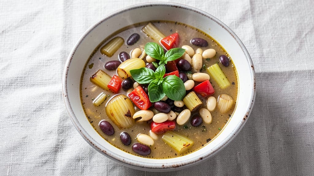 America's Test Kitchen Minestrone Soup Recipe: Crisp Celery Crowns and Hearty Bean Blend