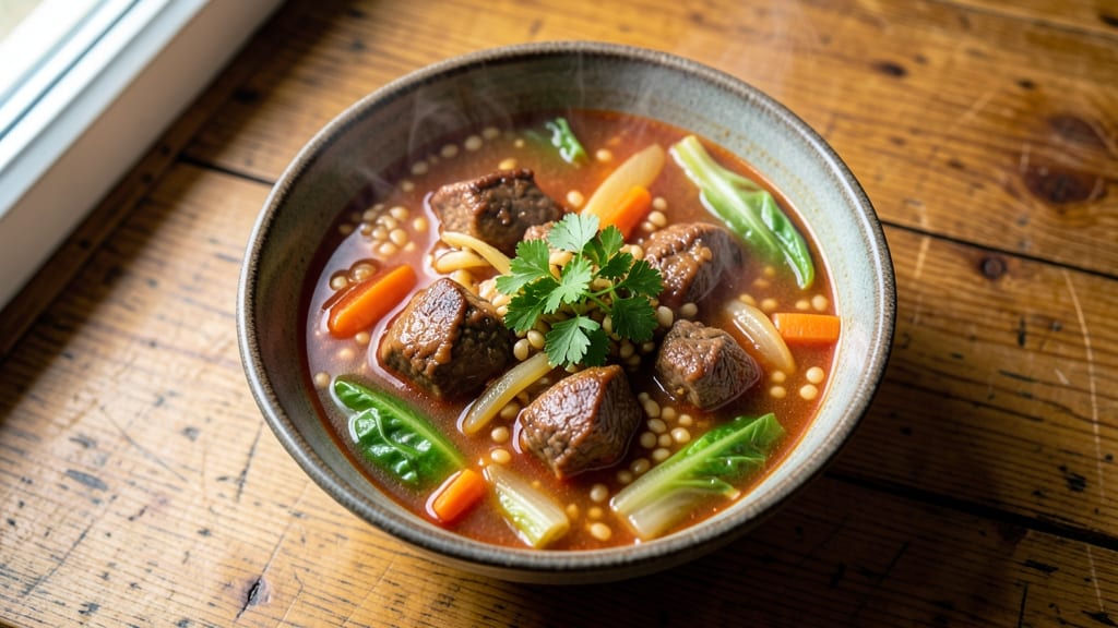 Beef Barley and Cabbage Soup Recipe: Hearty Winter Comfort with Tender Beef and Chewy Barley
