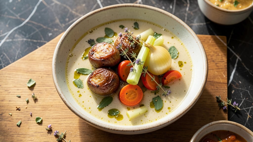 Barefoot Contessa Vegetable Soup Recipe: Celery Crown Crunch Meets Herby Velout Bliss