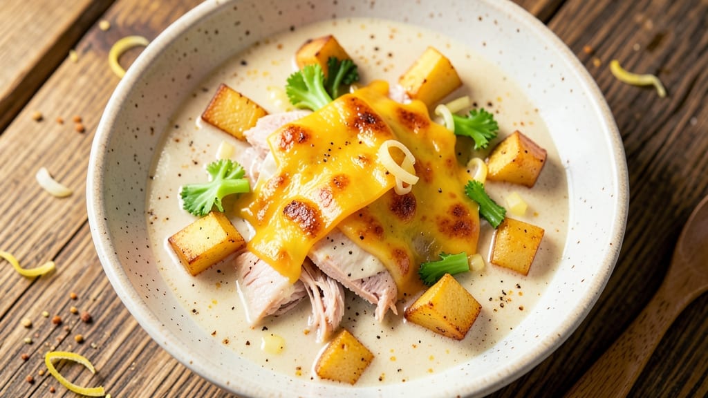Baked Potato Soup Recipe With Chicken Broth: Velvety Creaminess With Crisp Celery Crowns