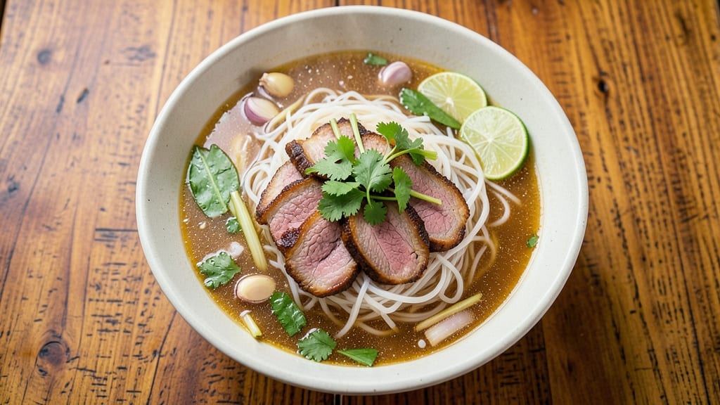 Authentic Thai Beef Noodle Soup Recipe: Fragrant Coconut and Lemongrass Harmony