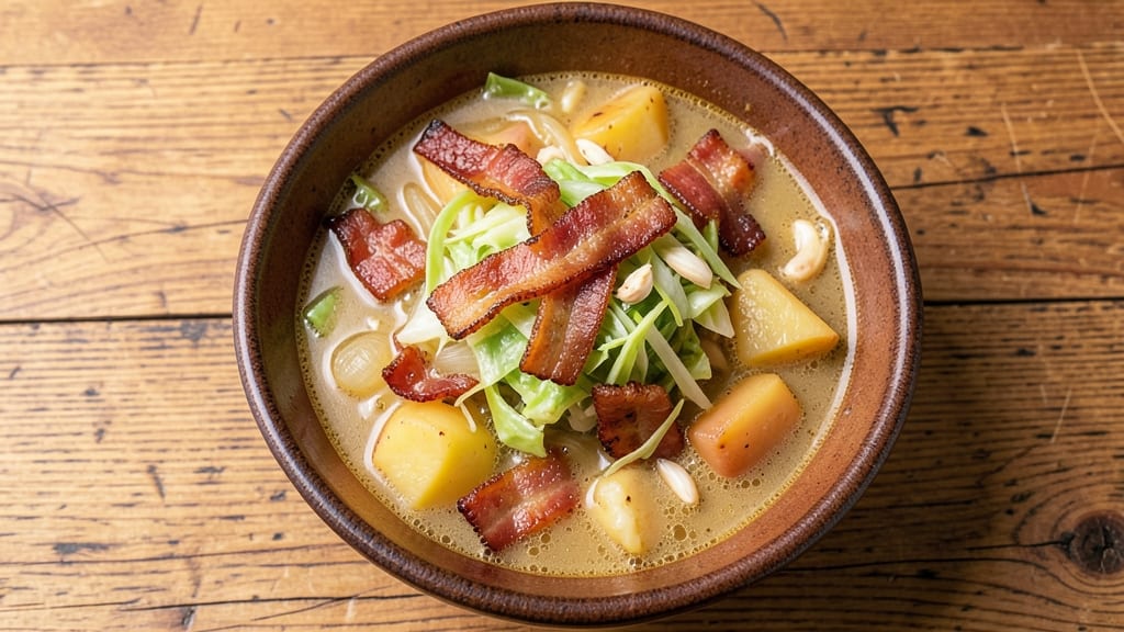 Bacon Cabbage and Potato Soup Recipe: Smoky-Sweet Crunch and Creamy Harmony