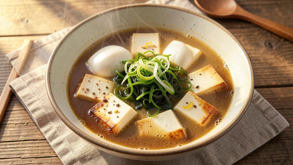 Awase Miso Soup Recipe: Crispy Tofu and Silky Broth Harmony