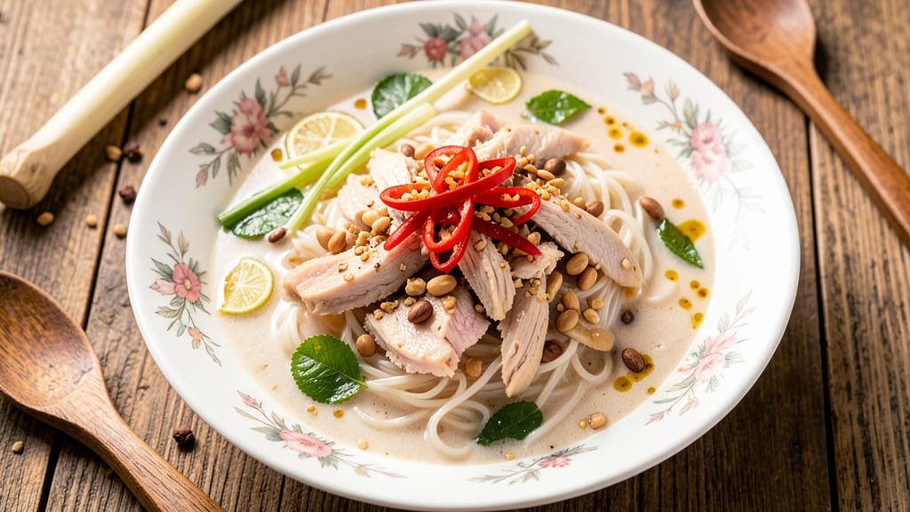 Authentic Thai Chicken Noodle Soup Recipe: Fragrant Lemongrass and Kaffir Lime Harmony