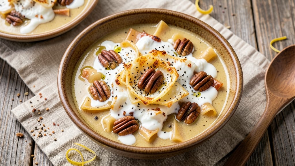 3 Pieces of Pecan Lasagna Soup Recipe: Nutty, Cheesy Layers in One Bowl