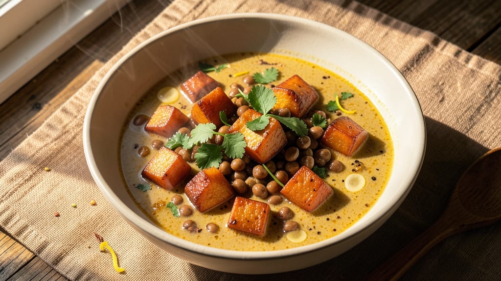 Amy's Thai Curry Sweet Potato Lentil Soup Recipe: Spiced Sweetness and Hearty Protein in One Bowl