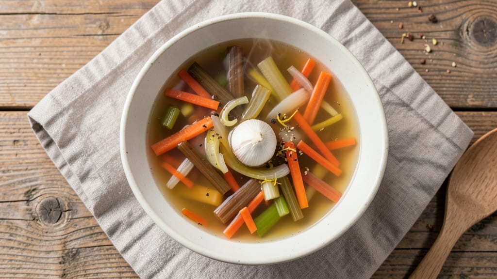 Basic Clear Soup Recipe: Light and Refreshing Celery Crown Crunch