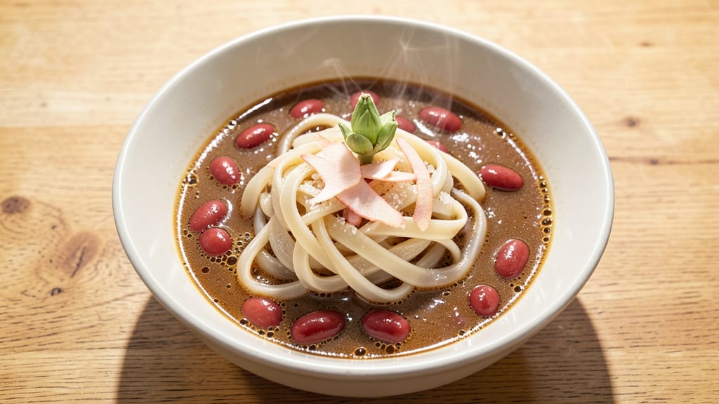 Azuki Bean Soup Recipe: Sweet-Savory Simmer with Silky Rice Noodles