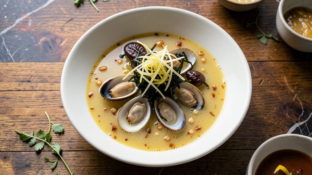 Asari Clams Soup Recipe: Briny Depth and Celery Crown Crunch