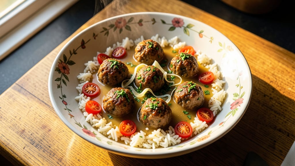 Albondigas Soup Recipe with Rice: Meatballs That Melt in Spiced Tomato Broth