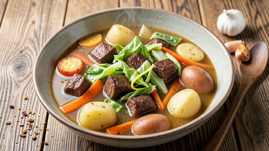 Beef and Cabbage Soup Recipe with Potatoes: Hearty Winter Stew in One Pot