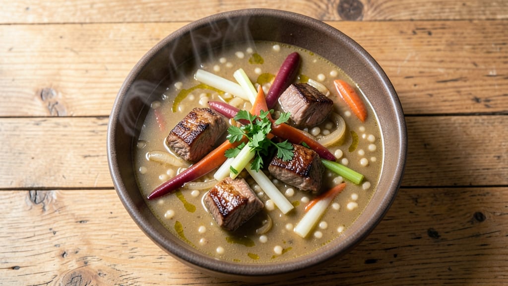 Jamie Oliver's Beef and Barley Soup Recipe: Hearty Winter Stew With Savory Depth